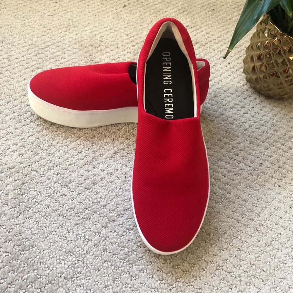 Opening ceremony red sneakers